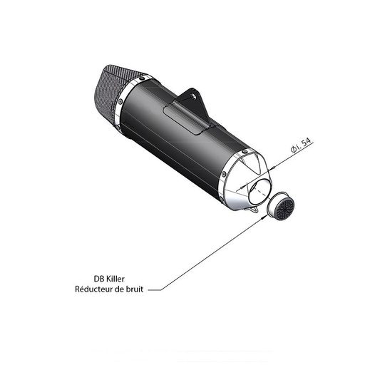 [3014237802R] DB Killer for Silencer Inlet Diam. 54 mm