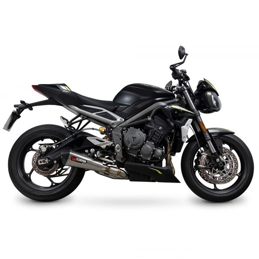 Silencieux SCORPION SERKET conique Triumph STREET TRIPLE 765 S / R / RS 2020-2022