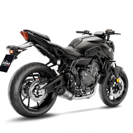 Full Exhaust System LEOVINCE LV One (carbon end cap) Yamaha MT 07 2021-2024
