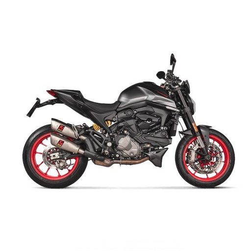 [S-D9SO17-HCQT] Silencieux AKRAPOVIC Slip-On Ducati MONSTER 937 2021-2024