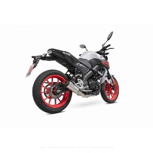 Scorpion Red Power Full Exhaust System Adapt. Yamaha MT-125 2021-2024