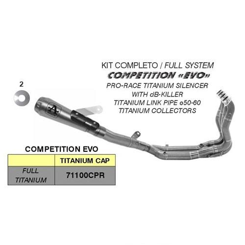 [71100CPR] ARROW PRO-RACE "Compétition EVO" Full Exhaust System for BMW S 1000 R 2021-2024