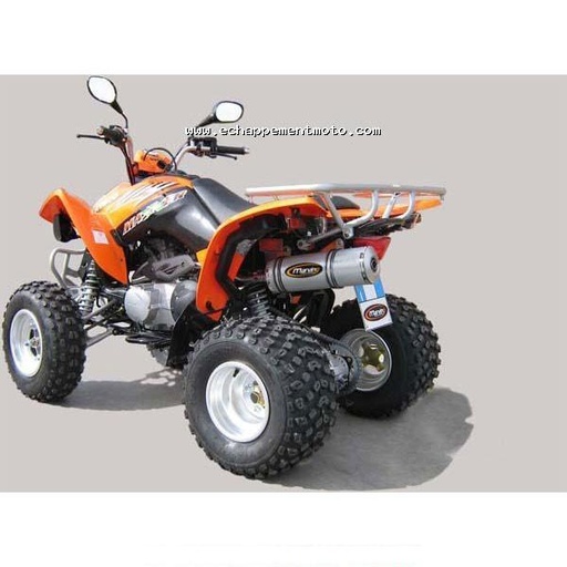 [KY/156/IX] Marving Quad ATV Line Full Exhaust System (Small Oval) for Kymco MXU 300/MAXXER 300 2006-2015