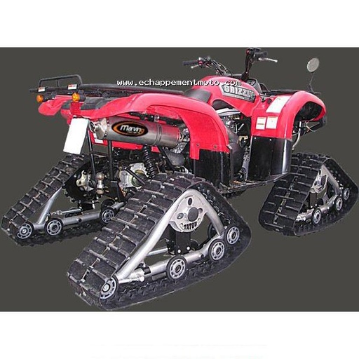 [EU/AL/Y52] Silencieux Marving Quad Atv Line (big ovale) pour Yamaha GRIZZLY 660 2003-2005