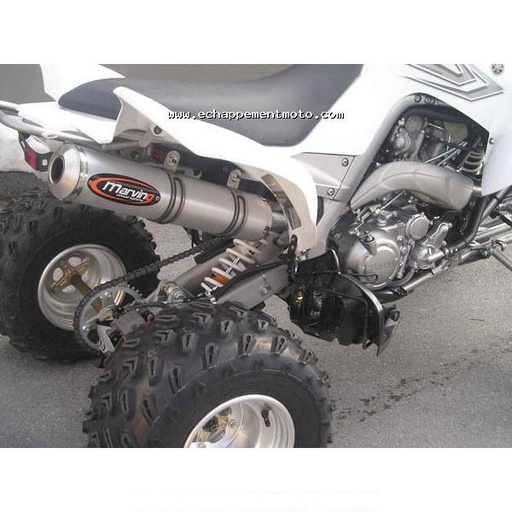 [EU/AL/Y82] Silencieux Marving Quad Atv Line (big ovale) pour Yamaha RAPTOR YFZ 700 R 2006-2014