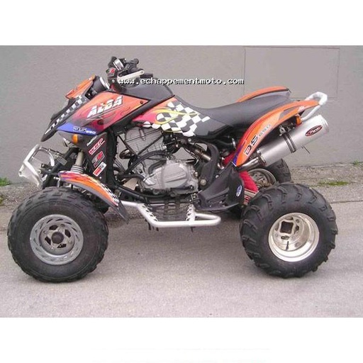 [EU/AL/B49] Marving Quad Atv Line (small oval) Silencer for Can-Am DS 650 2005-2007