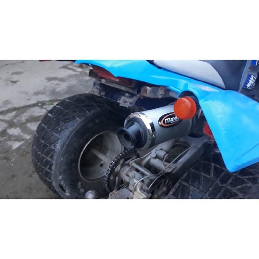 [EU/SE/SM38] Silencieux Marving Quad Atv Line rond Ø 100 mm pour SMC 125/150 RAM/170/250