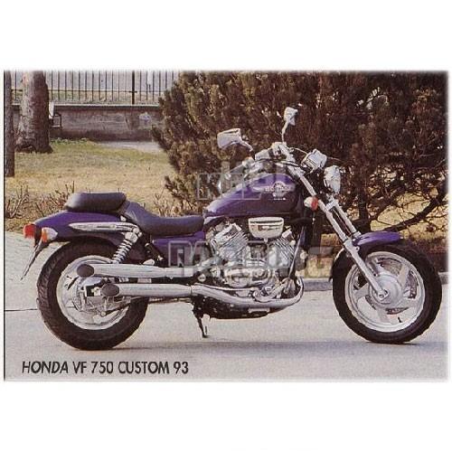 [H/CP18/BC] Silencieux Marving Legend Turn-out pour Honda VF 750 CUSTOM 1993-2000