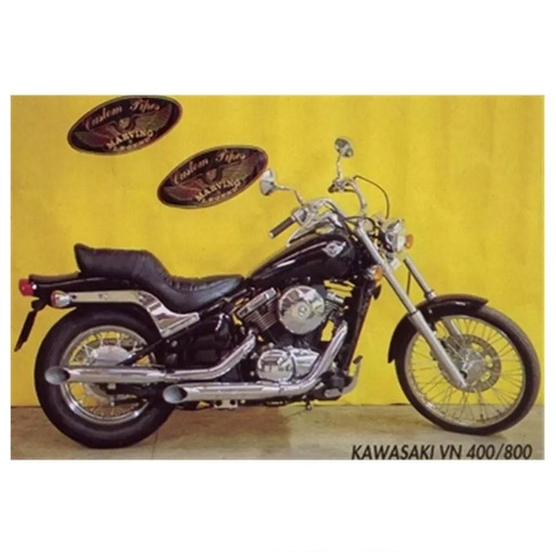 [K/CP25/BC] Silencieux Marving Legend Turn-out pour Kawasaki VN 800 CLASSIC 1996-2006