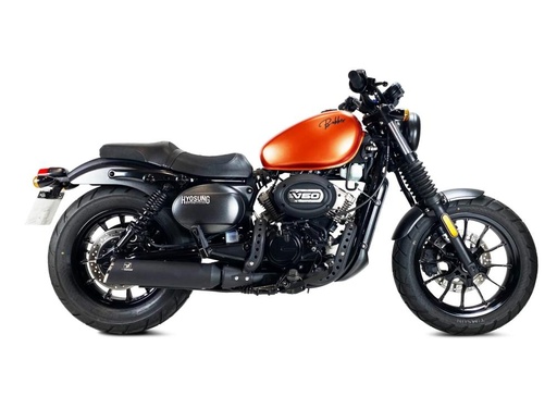[AG4022SB] Silencieux IXRace Custom Black Hyosung Bobber 125/300 2018-2023