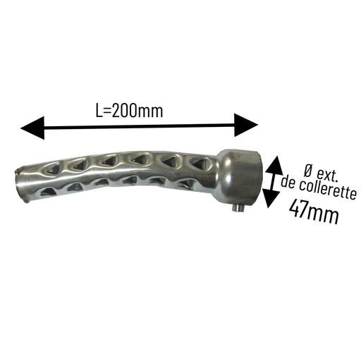 [HI554957] Réducteur de bruit sortie coudée longueur 200mm