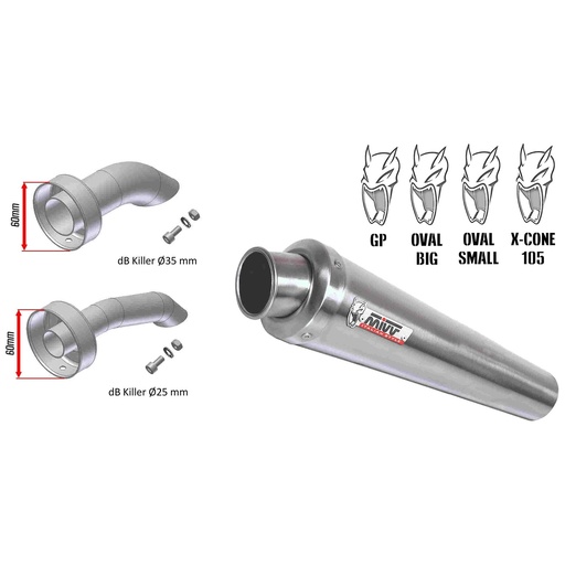 Réducteur de bruit MIVV pour X-Cone 105, GP et Classic Big ou Small