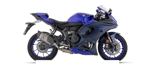 [71958PKW] Full Exhaust System ARROW Pista Yamaha R7 700 2022-2025 Carbon End Cap