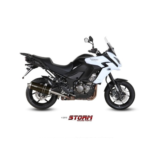 [K.040.LX2B-STORM] Silencieux Storm Ovale Adapt. KAWASAKI Versys 1000 2015-2018
