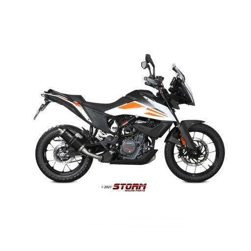 [KT.024.LX1B-STORM] Silencieux Storm Ovale Adapt. KTM 390 ADVENTURE 2020-2023