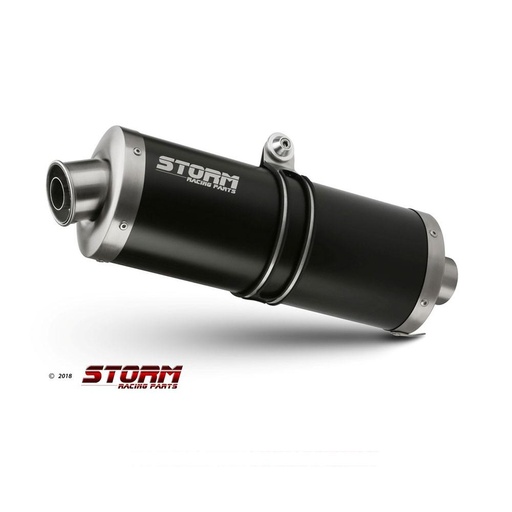 [S.008.LX2B-STORM] Silencieux Storm Ovale Adapt. SUZUKI GSF 1200 BANDIT 2001-2004