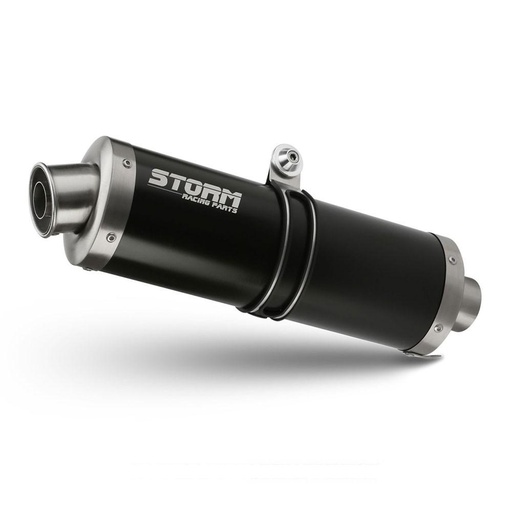 [T.017.LX2B-STORM] Storm Oval Silencer Adapt. TRIUMPH Tiger Sport 1050 2017-2021