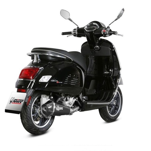 [P.009.LDRB] Silencieux MIVV DELTA RACE (coupelle carbone) VESPA GTS 300 Super/ Sei Giorni/Tech 2021-2024