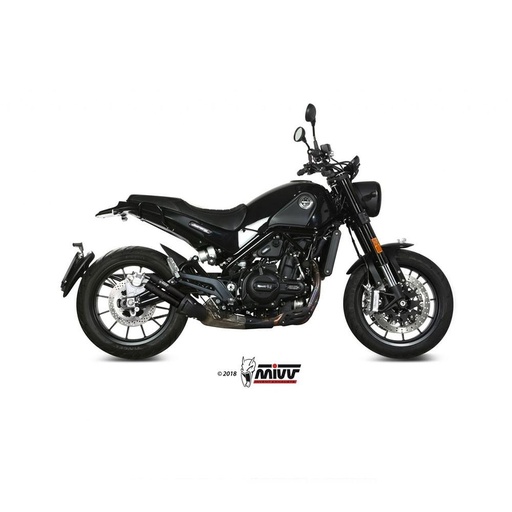 [E.002.LDGB] Silencieux MIVV DOUBLE GUN BENELLI LEONCINO 500 2017-2020