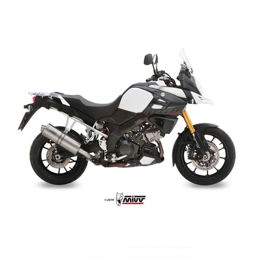 [S.042.LX2] Silencieux MIVV OVAL SUZUKI DL 1000 V-STROM 2014-2019