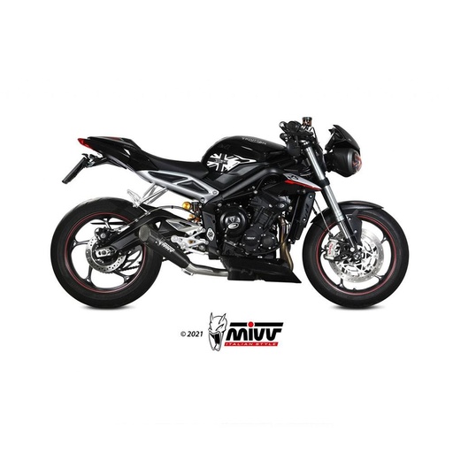 [T.019.SC5B] Silencieux MIVV X-M5 TRIUMPH STREET TRIPLE 660 S 2017-2022