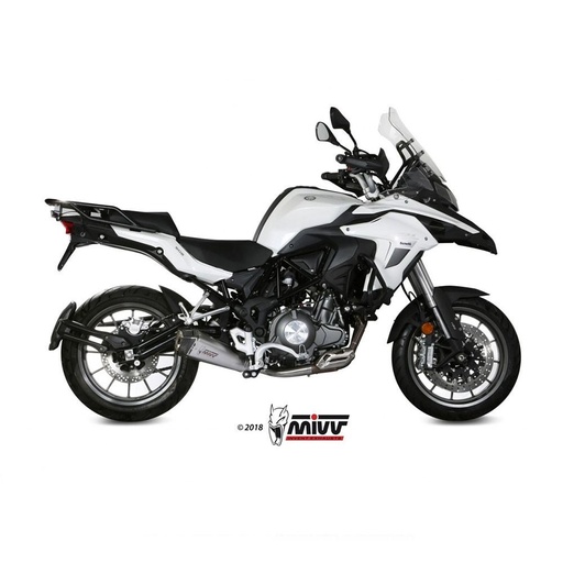 [E.003.LDRX] Silencieux MIVV DELTA RACE (coupelle carbone) BENELLI TRK 502 2017-2024