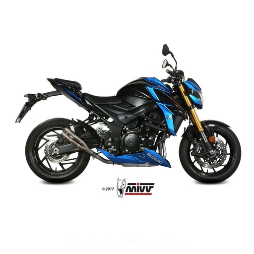[S.048.SDGX] Silencieux MIVV DOUBLE GUN SUZUKI GSX 750 S 2017-2021