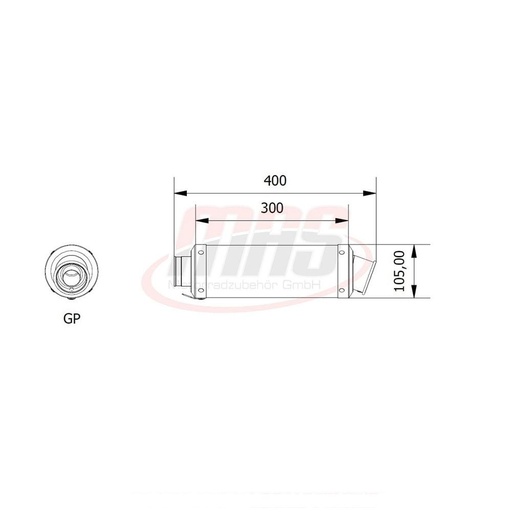 MIVV Round GP Silencer KAWASAKI ZX 10R Ninja 2004-2005