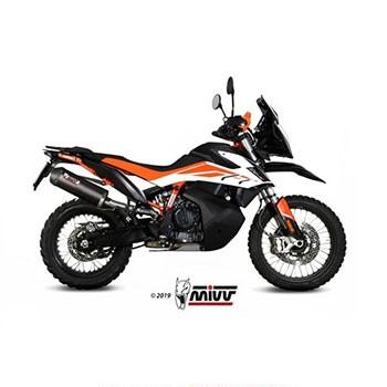 [KT.021.LEC] Silencieux MIVV SPORTLINE (coupelle carbone) ovale KTM 790 / 890 ADVENTURE/R 2019-... / 890 SMT 2023-2024
