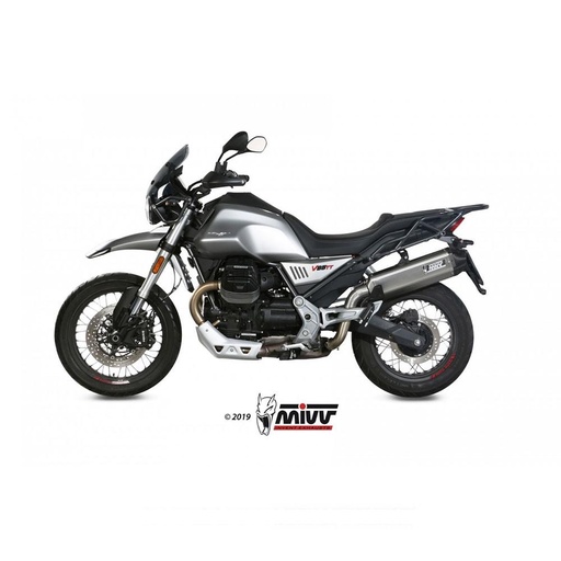 MIVV SPEED EDGE Silencer (carbon end cap) MOTO GUZZI V85 TT 2019-2024