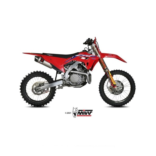 Silencieux MIVV STR1(coupelle carbone) HONDA CRF 450 R 2021-2024