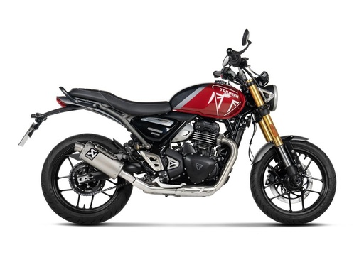[S-T4SO1-HDT] Akrapovic Slip-on Silencer Triumph Speed 400 and Scrambler 400 X 2024-...