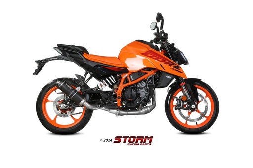 [KT.031.LXSBC-STORM] Silencieux STORM Slip-on GP (coupelle carbone) KTM 125 et 390 Duke 2024-...