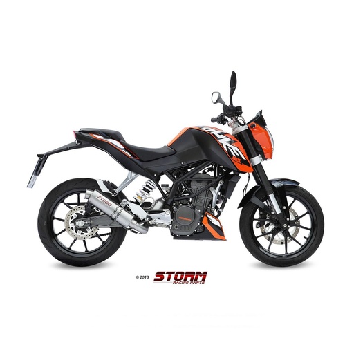 [KT.009.LXS-STORM] Demi-ligne Complète Storm GP Adapt. KTM 125 Duke 2011-2016 et 200 Duke 2012-2014
