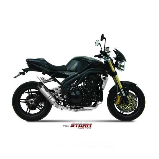 [T.005.LXS-STORM] Silencieux Storm GP Adapt. TRIUMPH SPEED TRIPLE 1050 R / S / RS 2005-2006