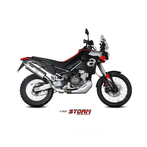 [A.017.LX2-STORM] Silencieux Storm Ovale Adapt. APRILIA 660 Tuareg 2022-2024
