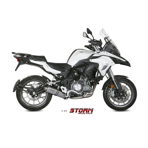 [E.003.LX1-STORM] Silencieux Storm Ovale Adapt. BENELLI TRK 502 2017-2024