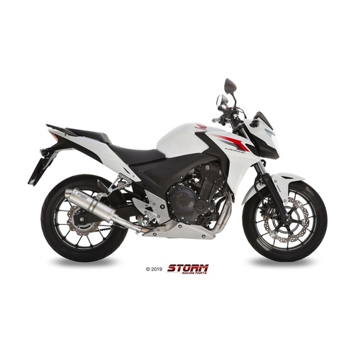[H.051.LXS-STORM] Silencieux Storm GP Adapt. HONDA CB 500 F / X 2013-2015 et CBR 500 R 2013-2015