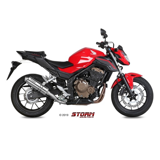 [H.062.LXS-STORM] Silencieux Storm GP Adapt. HONDA CB 500 F 2016-2018