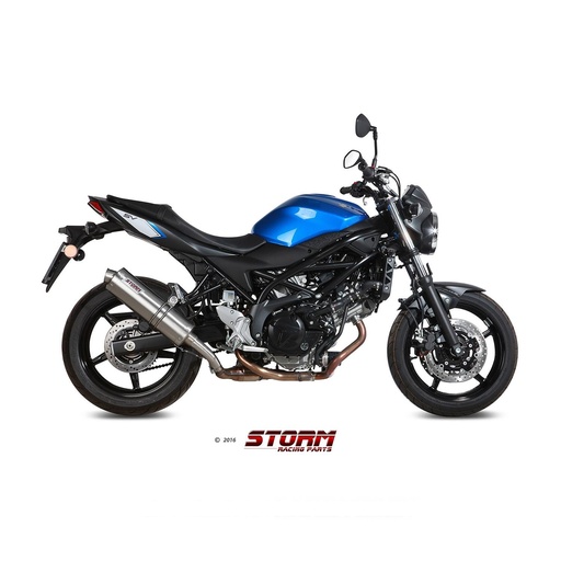 [S.045.LX1-STORM] Silencieux Storm Ovale Adapt. SUZUKI SV 650 / X 2016-...