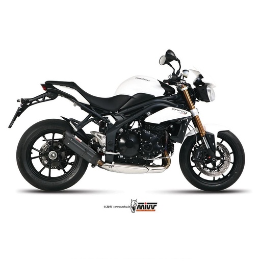 [T.012.L9] MIVV SUONO Silencer (Carbon End Cap) Triumph Speed Triple 1050/R/S 2011-2016