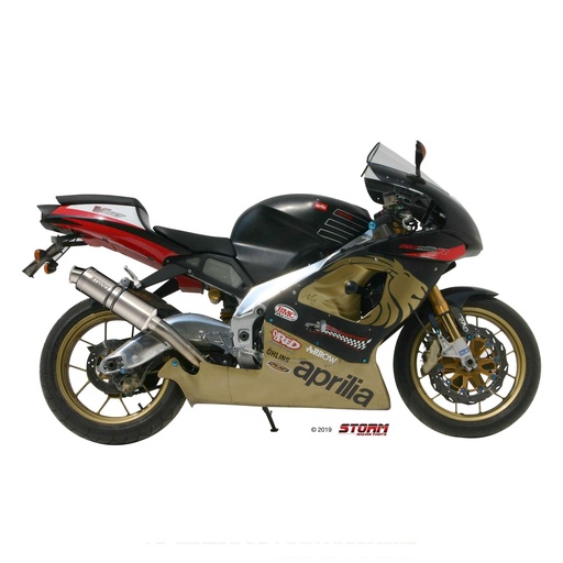 [A.001.LXS-STORM] Silencieux Storm GP Adapt. APRILIA RSV 1000/RSV 1000R 1998-2003