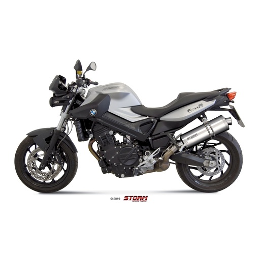 [B.008.LX2B-STORM] Storm Oval Slip-on BMW F 800 R 2009-2019 and F 800 GT 2013-2019