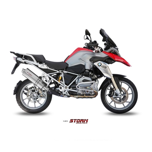 [B.016.LX2-STORM] Silencieux Storm Ovale Adapt. BMW R 1200 GS/ADVENTURE 2013-2018