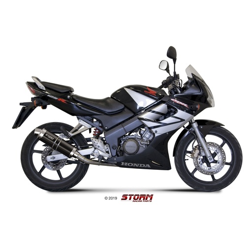 [H.012.LX2B-STORM] Silencieux Storm Ovale Adapt. HONDA CBR 1100 XX 1997-2007