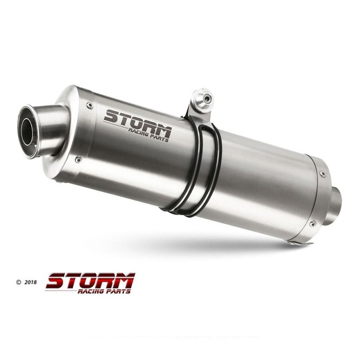 [H.024.LX2-STORM] Silencieux Storm Ovale Adapt. HONDA XRV 750 AFRICA TWIN 1993-2005