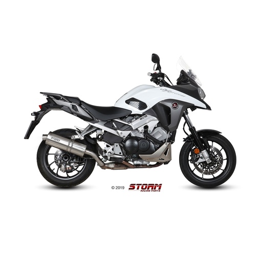 [H.058.LX2B-STORM] Silencieux Storm Ovale Adapt. HONDA CROSSRUNNER 800 2015-2020