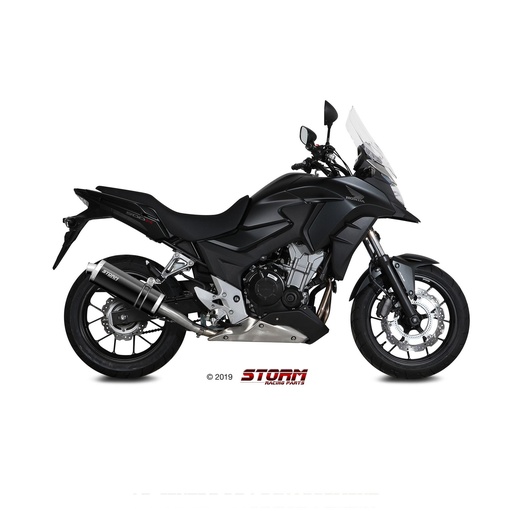 [H.061.LX1B-STORM] Silencieux Storm Ovale Adapt. HONDA CB 500 X 2016