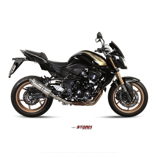 [K.028.LXS-STORM] Silencieux Storm GP Adapt. KAWASAKI Z 750 / R 2007-2013