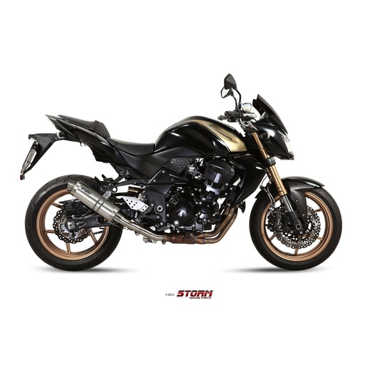 [K.028.LXS-STORM] Silencieux Storm GP Adapt. KAWASAKI Z 750 / R 2007-2013